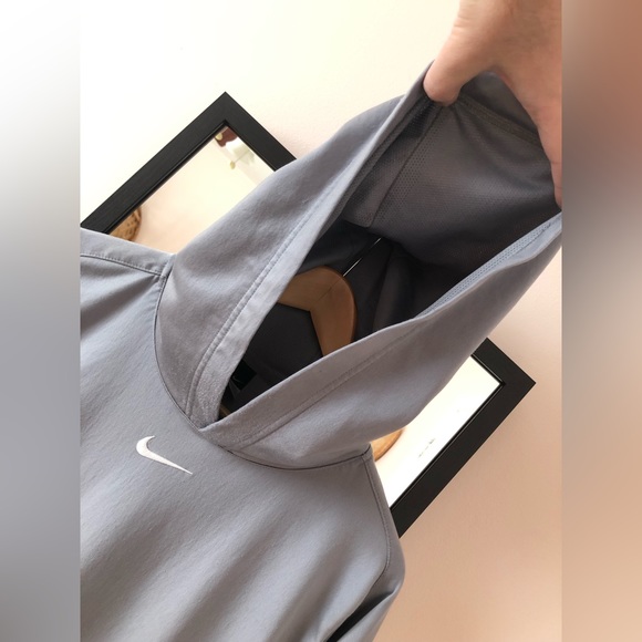 Vintage Y2K Nike centre swoosh hoodie center Hoops sweater sweatshirt - Picture 4 of 16